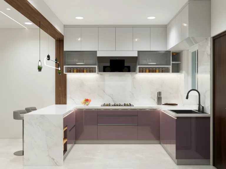 U Shaped Kitchen designs