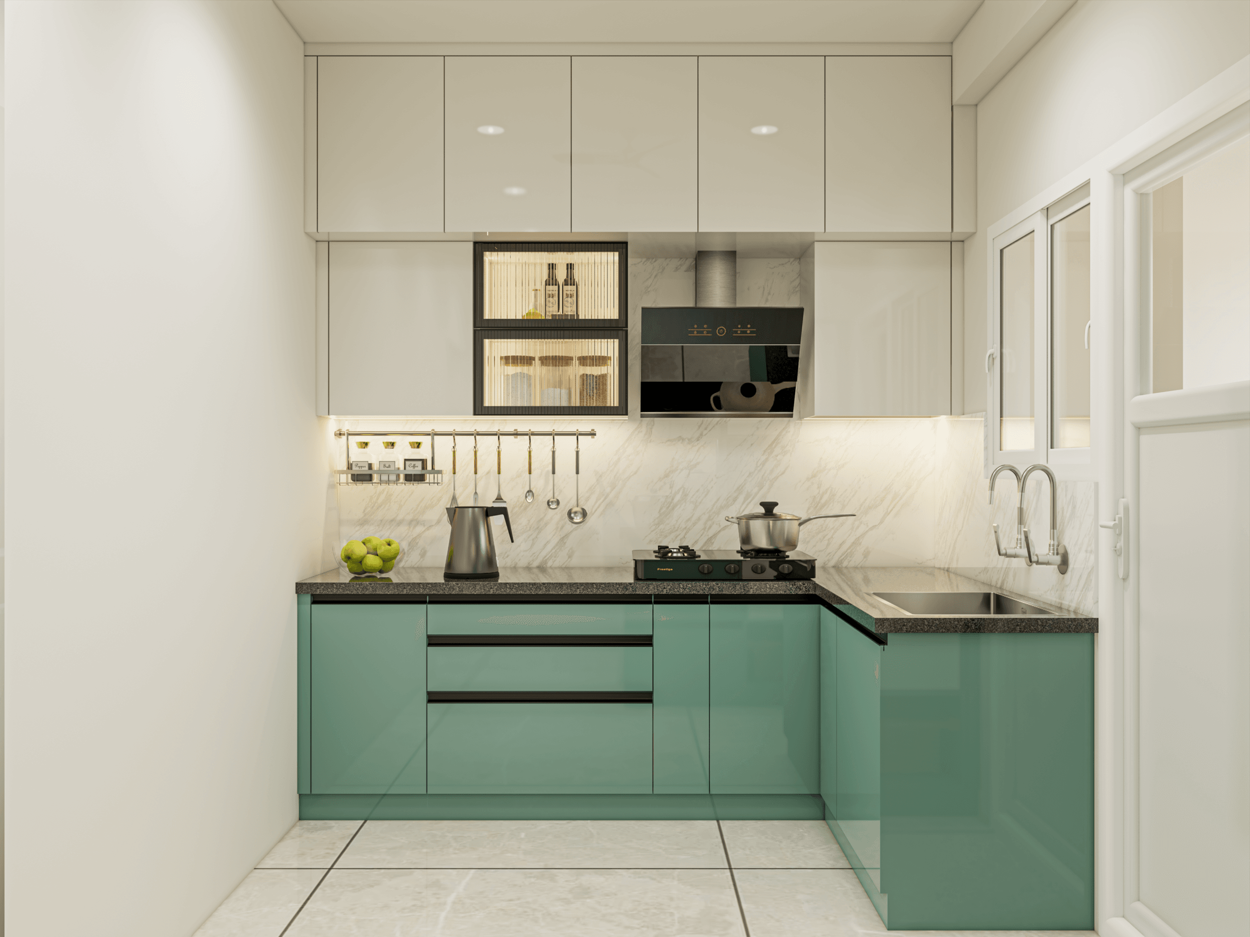 L Shaped Kitchen designs