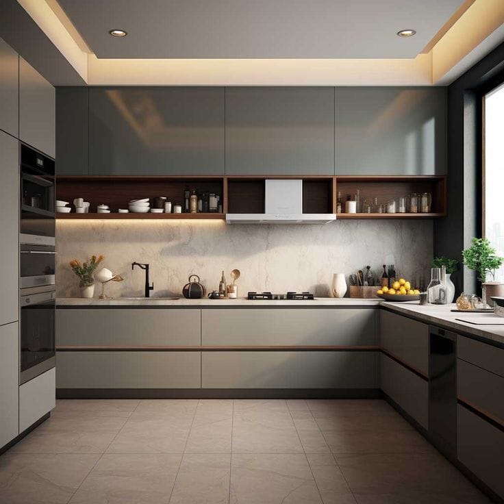 U-Shaped-Modern-Modular-Kitchen-Delights-for-Stylish-Living-•-333-Art-Images